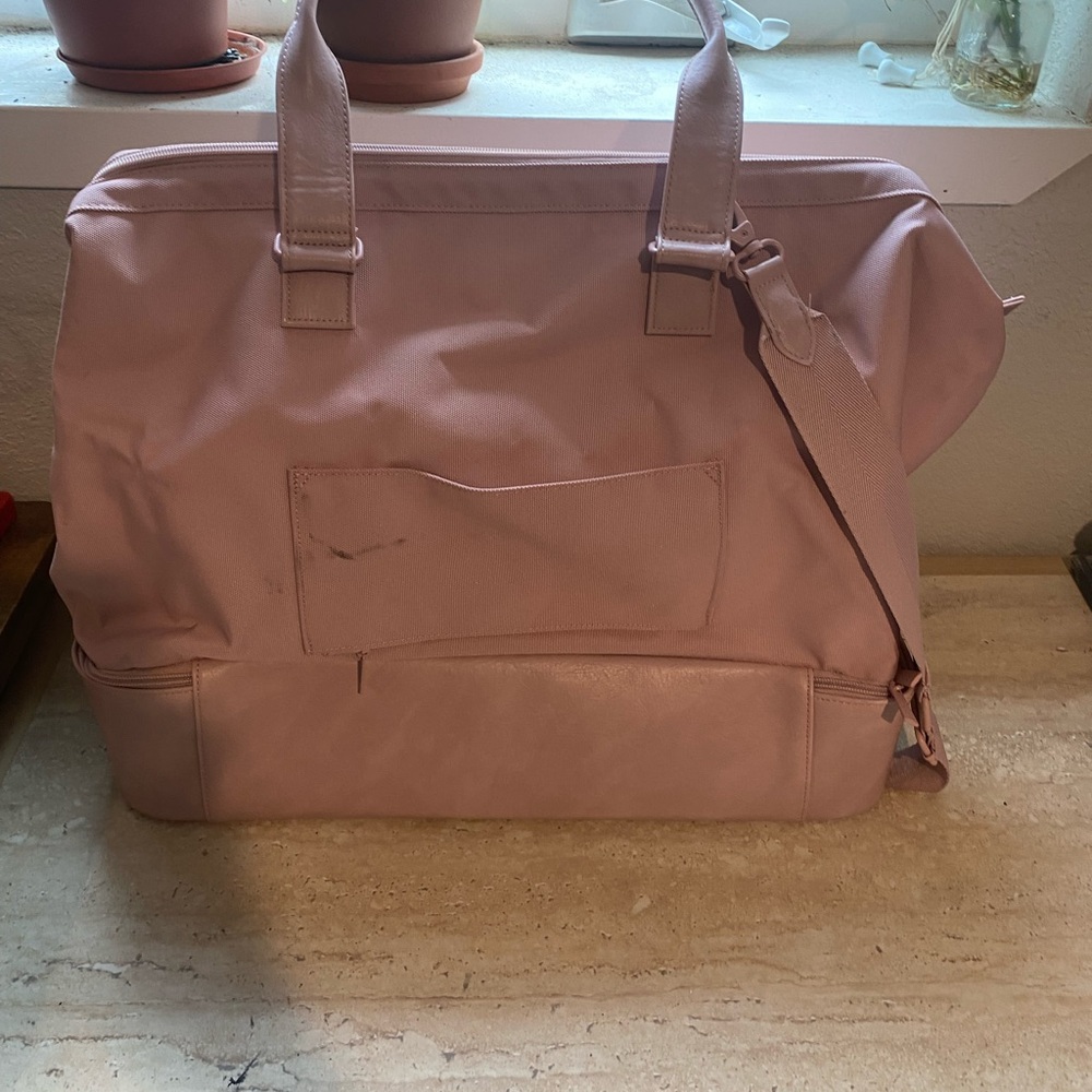 BEIS Pink Weekender Bag w/ shoe compartment